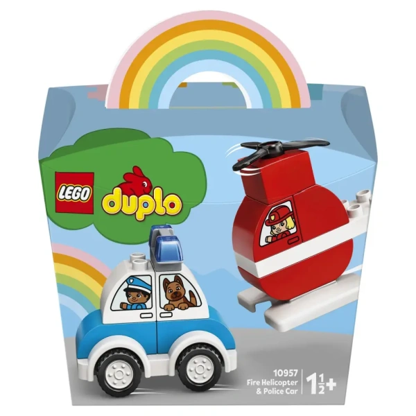 Конструктор LEGO DUPLO My First Пожарный вертолет и полицейский автомобиль